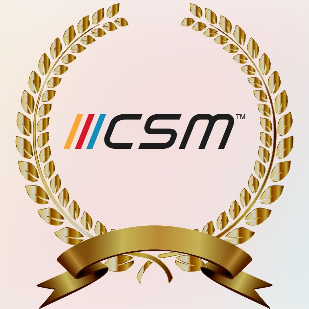 Csm letter logo creative design with graphic Vector Image