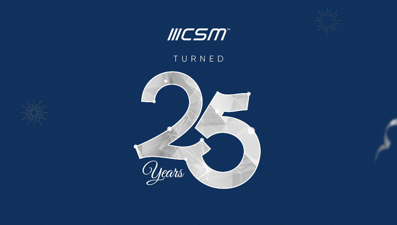 CSM to unveil Two Logos on the 25 years Silver Jubilee Celebration